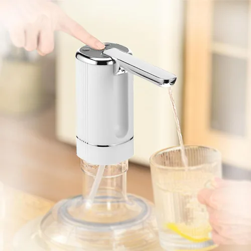 Dispensador automático de agua para botella de 5 galones, carga USB tipo C, bomba de agua eléctrica portátil, boquilla plegable, uso para el hogar,