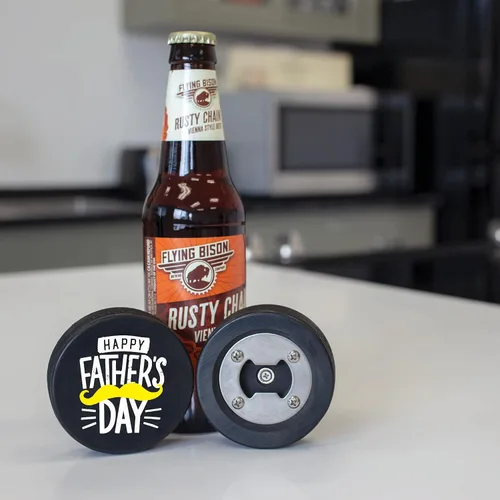 Miniatura 4 de Abridor de botellas de hockey para el Día del Padre, regalo personalizado impreso para el mejor papá, tamaño oficial, diseño personalizado de Thanks