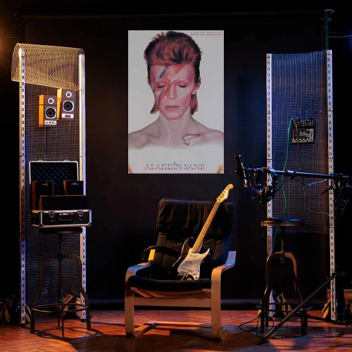 Miniatura 3 de David Bowie - Póster Aladdin Sane de 24 x 36 pulgadas