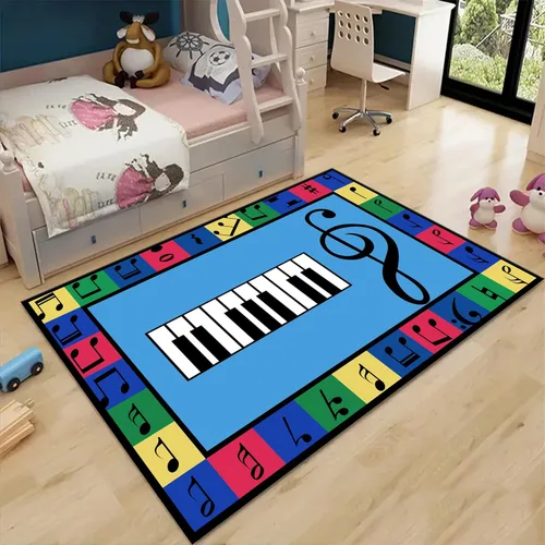 Miniatura 15 de Alfombras de área para niños, 3 x 4 pies, alfabeto, números y formas, alfombra de aprendizaje educativa para niños para sala de juegos, sala