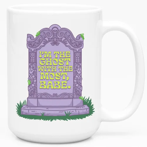 Miniatura 151 de LookHUMAN Taza de Café de Halloween – Halloween Is Meowgical Tazas, Taza de Café Espeluznante Idea de Regalos de Taza, 15 Onzas 10-Blanco