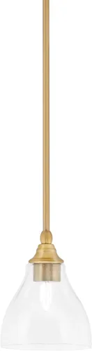 Miniatura 198 de Toltec Lighting Tallo Colgado Mini colgante, acabado de cobre negro, 3.5" cuadrado humo burbuja vidrio