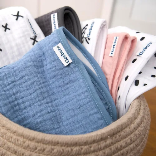 Miniatura 4 de Baberos unisex para bebé de muselina Gerber, pack de 8 para babeo Multi Neutral 2
