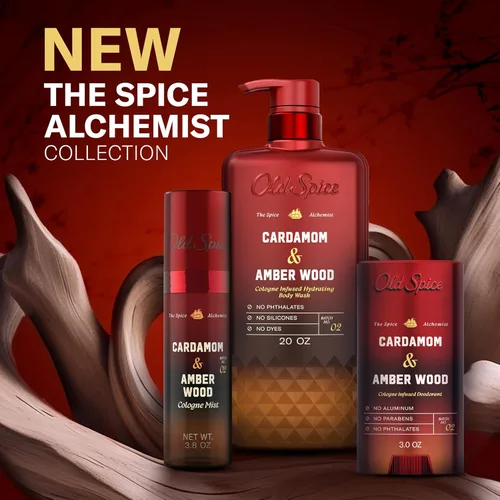 Miniatura 11 de Old Spice The Spice Alchemist Collection, desodorante sin aluminio para hombres, aroma infundido de colonia 24/7, fórmula sin intercambio, libre