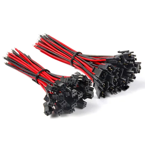 Chanzon 20 pares de conectores Jst SM de 0.098 in de paso hembra y macho con 2 pines 20AWG 3,94 pulgadas (3.9 in) UL1007 cable de cobre estañado