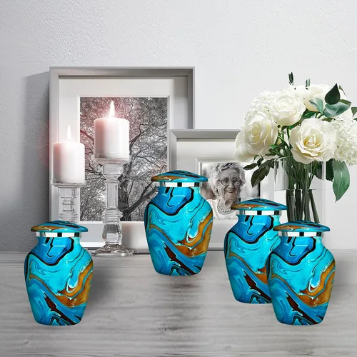 Miniatura 5 de Trupoint Memorials Urnas pequeñas para recuerdo de cenizas humanas, camuflaje y cazadores, mini urna decorativa de cremación para hombres y mujeres