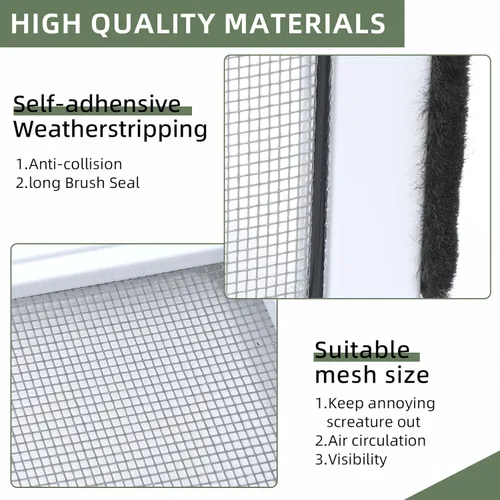 Miniatura 3 de FLYZZZ - Protector ajustable, deslizable y expansible para ventanas con marco de aluminio con dos modos de colocación, horizontal
