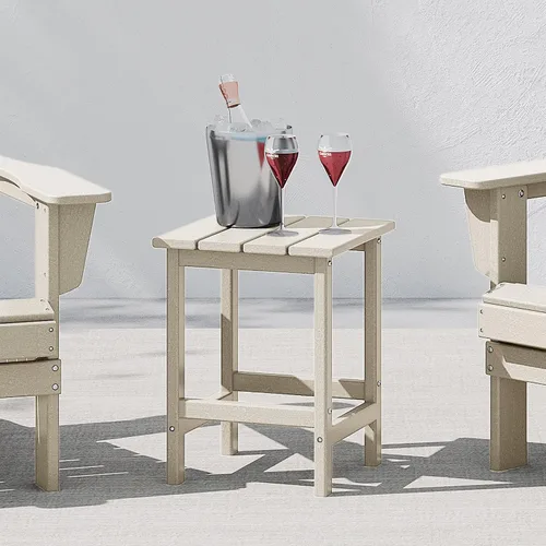 Miniatura 28 de WestinTrends Ashore - Mesa auxiliar Adirondack moderna para patio al aire libre, madera envejecida Roble (Weathered Wood)