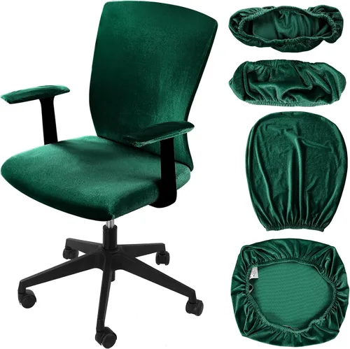 Miniatura 9 de Tallew Juego de 4 Fundas para Silla de Oficina, Fundas Universales Elásticas para Computadora, Fundas Protectoras Estiratables para Asiento
