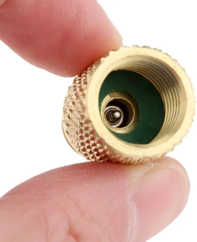 Miniatura 7 de Adaptador de ajuste de latón R134A, 1/4" macho a 1/2" hembra para tanque de refrigerante con núcleo de válvula, se adapta al sistema de refrigerante
