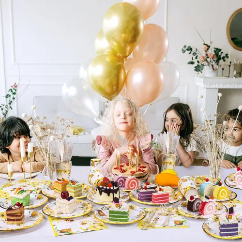 Miniatura 6 de Suministros de fiesta de abejas, platos y servilletas de abejas, vasos, servilletas y tenedores, decoraciones de fiesta de abejas para baby shower