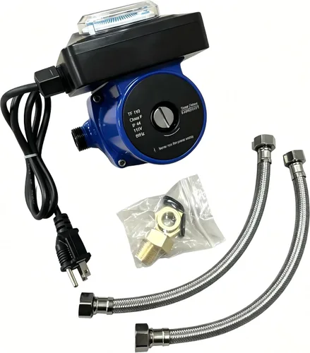 Miniatura 3 de 115V Hot Water Circulation/Recirculating Pump with Timer,3-Speed Circulator Pump, Max.Q/H :8.4GPM/16.7FT,Silent Operation for Domestic Water