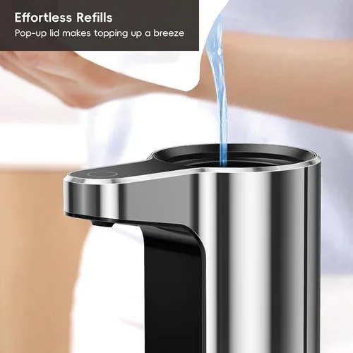 Miniatura 6 de EKO Aroma - Dispensador automático de jabón líquido de 9 onzas líquidas, recargable y resistente al agua para cocina y baño, con control de volumen