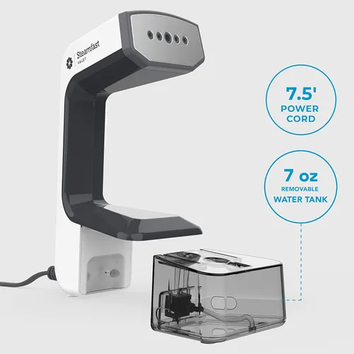 Miniatura 4 de Steamfast VALET - Vaporizador de mano para ropa, sin químicos, tanque extraíble, tiempo de calentamiento rápido, apto para viajes, color blanco