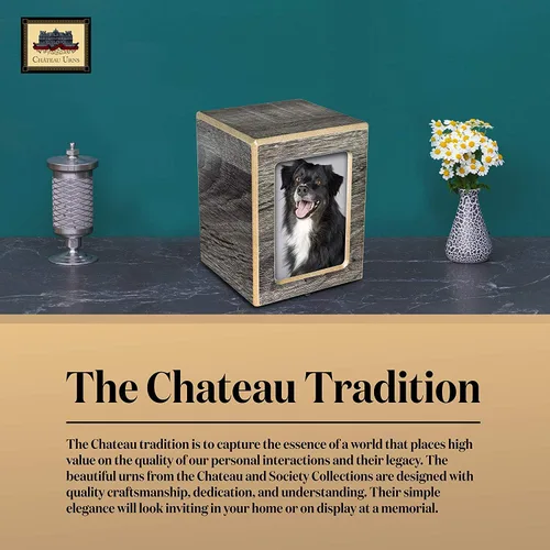 Miniatura 5 de Urnas inolvidables, urna para fotos de mascotas con imagen para cenizas de perro, caja de madera para cenizas, regalos conmemorativos para gatos