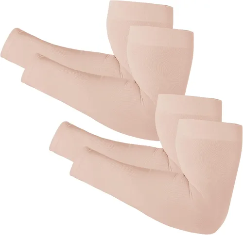 Newbyinn Mangas de brazo para hombres y mujeres, talla L a XL, manga de protección solar UV para cubrir tatuajes, funda de compresión refrescante 2