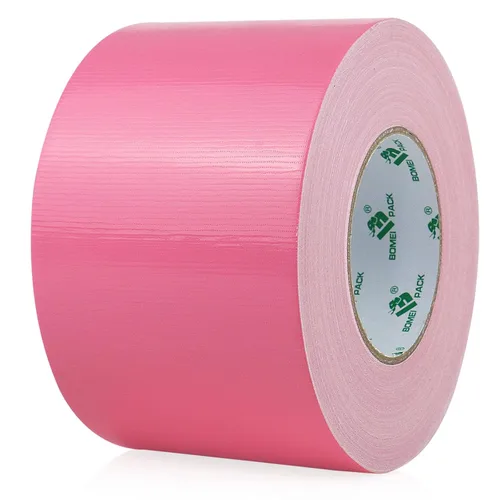Miniatura 16 de BOMEI PACK Cinta de conducto amarilla de 4 pulgadas de ancho, cinta adhesiva industrial resistente al agua de color 9.0 mil x 4 pulgadas x 55 m