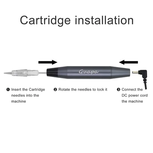 Miniatura 3 de Guapa Microblading máquina de tatuaje eléctrica MST máquina de maquillaje permanente dispositivo de pistola de tatuaje con 50 agujas de cartucho