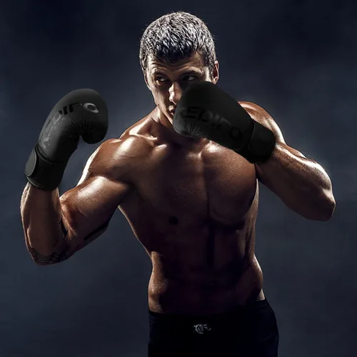 Miniatura 6 de Guantes de boxeo para hombres y mujeres, guantes de entrenamiento de saco pesado de cuero premium para sparring, guantes profesionales para saco