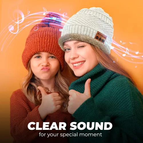 Miniatura 4 de Gorro inalámbrico Bluetooth con bufanda Gorro para auriculares Gorro inalámbrico con Bluetooth