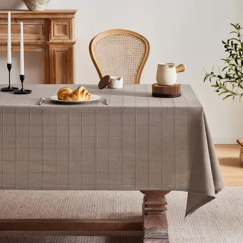 Miniatura 15 de ZeeMart Mantel (beige, redondo de 52 pulgadas)