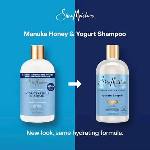 Miniatura 4 de Shea Moisture Champú Hidratar y Reparar Cabello Dañado con Miel de Manuka y Manteca de Karité 13 oz