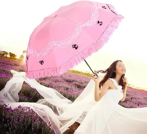 Miniatura 2 de ACGrade Parasol sombrilla de encaje sombrilla de encaje sombrilla de sol sombrilla para caminar paraguas para mujer sombrilla de sol para mujer
