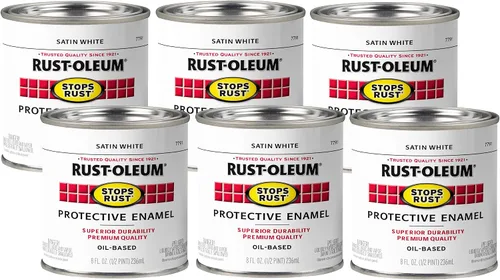 Miniatura 7 de Rust-Oleum 7777730 Stops Rust Pintura con Brocha, Media Pinta, Negro Satinado