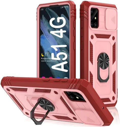 Miniatura 117 de PASNEW Funda para Samsung Galaxy A54, Soporte Metálico y Cubierta Deslizante para Cámara, Militar Multicapa Resistente de Cuerpo Completo a Prueba