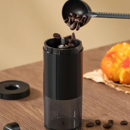 Miniatura 5 de Molinillo de café manual, molinillo de café portátil de mano, molinillo de café de rebabas cónicas con manivela, molinillos de espresso de rebabas