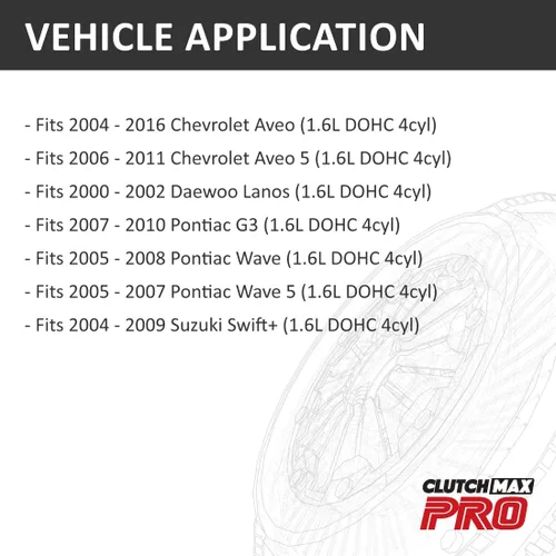 Miniatura 2 de PRO Performance Stage 1 Kit de embrague compatible con Chevy Aveo 2004-2016 2000-2002 Daewoo Lanos 2005-2010 Pontiac Wave G3 2004-2009 Suzuki Swift