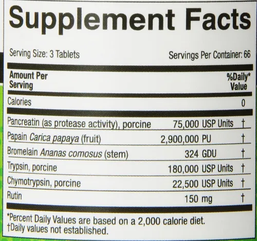 Miniatura 4 de Medizym Naturalmente vitaminas, enzima sistémica, apoyo para una respuesta saludable a la inflamación, sistema inmunológico y articulaciones