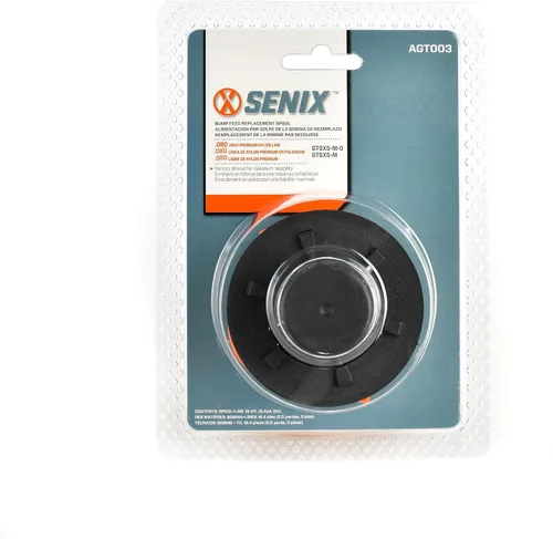 SENIX AGT003 Línea de recortadora en carrete de 16.4 pies para recortadoras de cuerda inalámbricas X5 58V Max y herramientas de césped de bordeadora