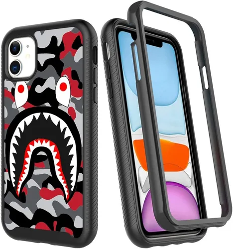 Miniatura 15 de Basketball King 23, diseño de jersey rojo, compatible con iPhone 11, funda de lujo a prueba de golpes, funda resistente de doble capa de TPU suave +