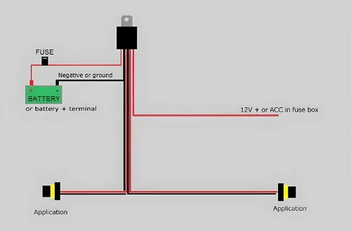 Miniatura 3 de iJDMTOY H11 880 890 Relay Cableado Arnés para HID Kit de conversión, Add-On Niebla Luces, LED de circulación diurna Lámparas y mucho más