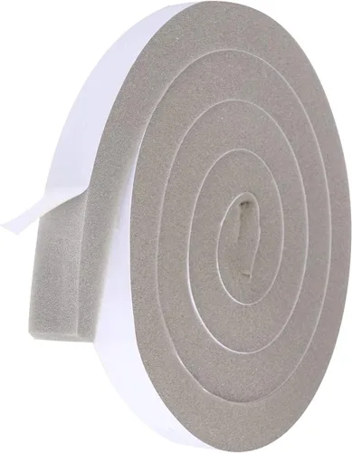 Miniatura 8 de Burlete de Espuma para Clima - 3 Rollos, 1/2 Pulgada de Ancho X 1/2 Pulgada de Grosor, Total 20 Pies de Largo, Aislamiento Adhesivo de Aire Gris