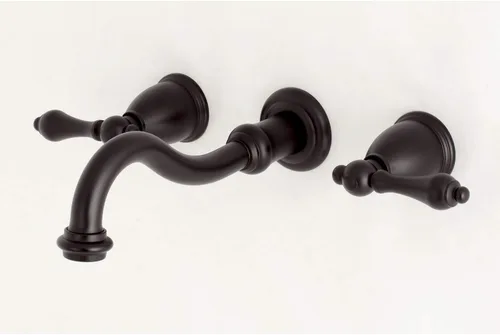 Miniatura 7 de Kingston Brass KS3125AL - Grifo de baño vintage con 2 manijas para montaje en pared, bronce aceitado Oil Rubbed Bronze