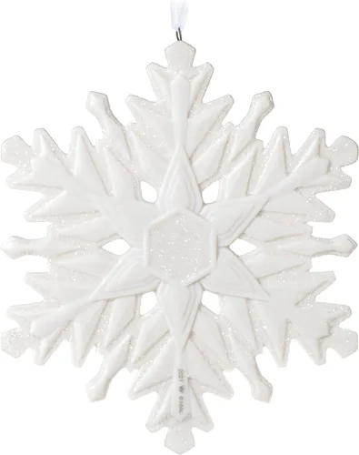 Miniatura 2 de Hallmark Keepsake Adorno de Navidad, año 2021, 2021 copo de nieve, porcelana