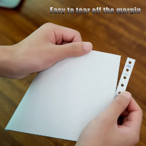 Miniatura 4 de FirstZi Papel de computadora NCR de alimentación continua de 9-1/2 x 11 pulgadas, 2 capas, 1000 unidades de papel de copia autocopiado