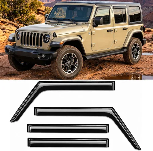 Miniatura 33 de Protectores de lluvia adhesivos 2017-2022 para Honda CR-V Viseras deflectoras de ventana lateral LX EX EX-L Touring 3D onduladas estilo JDM CRV