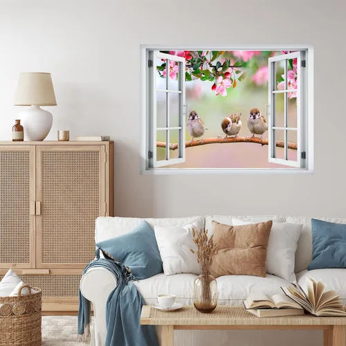 Miniatura 21 de wall26 Adhesivo de pared extraíble/mural de pared Spring on the Plains Creative Window View Decoración de pared - 36 x 48 pulgadas Primavera