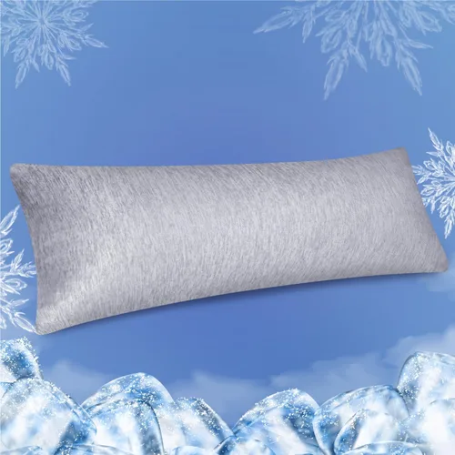 Miniatura 10 de Fittia Fundas de almohada refrescantes para personas que duermen con calor, paquete de 2 fundas de almohada transpirables con cremallera oculta, Azul