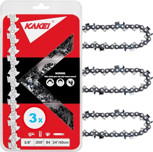 Miniatura 22 de KAKEI Cadena de motosierra de 6 pulgadas 1/4" de paso calibre 043 37 eslabones de transmisión para serrucho (3 cadenas) - Semicincel