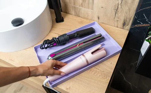 Miniatura 3 de Organizador de herramientas de silicona para el cabello – Alfombrilla resistente al calor y soporte para secadores de pelo, secadores de pelo