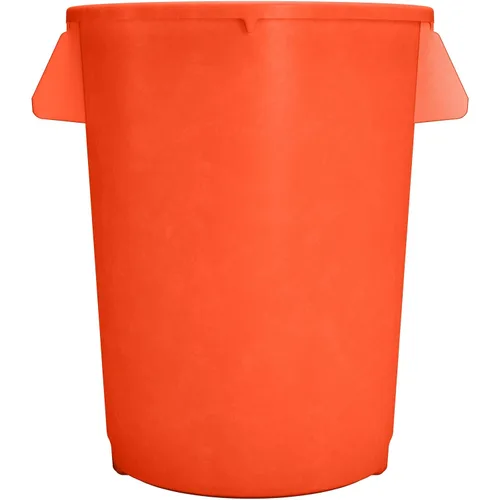 Miniatura 2 de SPARTA Bronco - Contenedor de basura redondo para desechos, 32 galones, color naranja (paquete de 4)