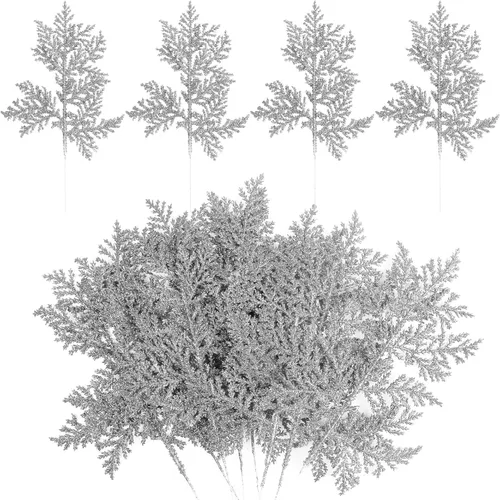 Miniatura 9 de KIMOBER 24 piezas Hojas de palma artificiales doradas, tamaños mixtos, hojas de monstera tropicales doradas falsas, plantas artificiales realistas