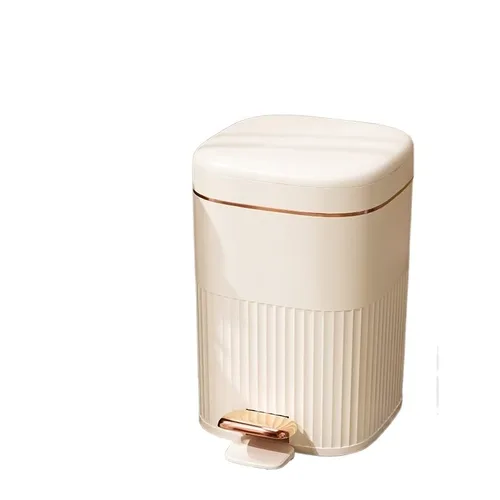 Miniatura 6 de Contenedor de basura Cubo De Basura Con Pedal De Gran Capacidad, Papelera Moderna De Lujo Con Tapa, Inodoro Grande para El Hogar, Baño, Sala De