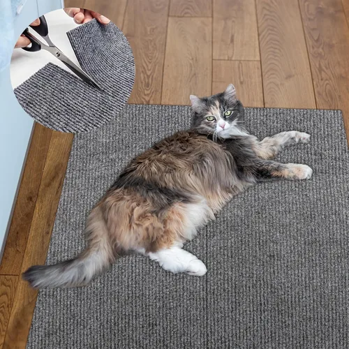 Miniatura 21 de ENONCI Protector de esquina de pared de sofá de 23.6 x 15.8 pulgadas para gatos de interior, protector de muebles antiarañazos contra arañazos