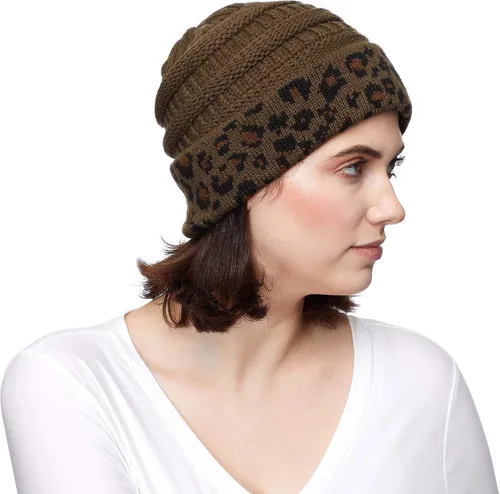Miniatura 330 de C.C Trendy Warm Chunky Soft Stretch Cable Knit Beanie
