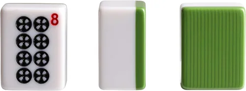 Miniatura 4 de Mahjong filipino chino Set 144 azulejos numerados de melamina (PVC verde)
